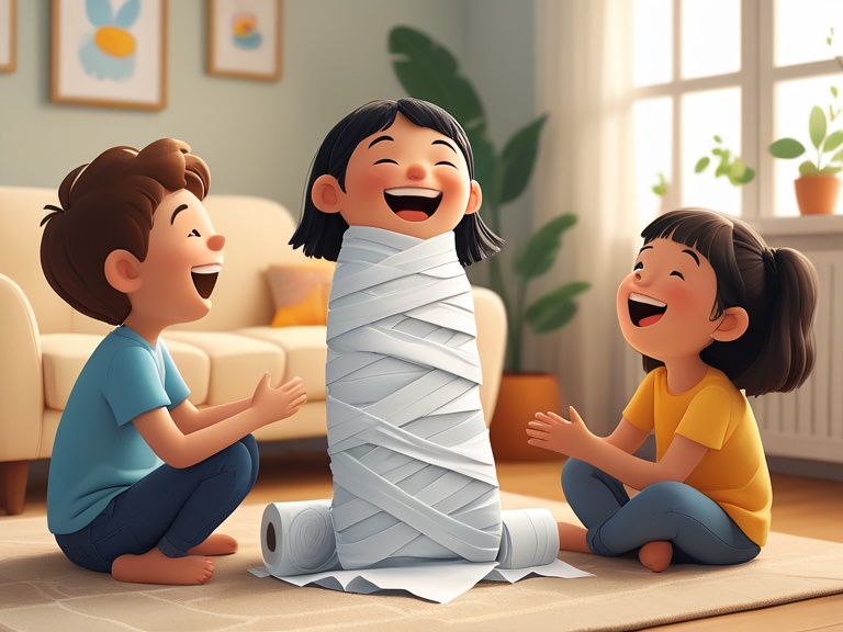 할로윈 미라 놀이
